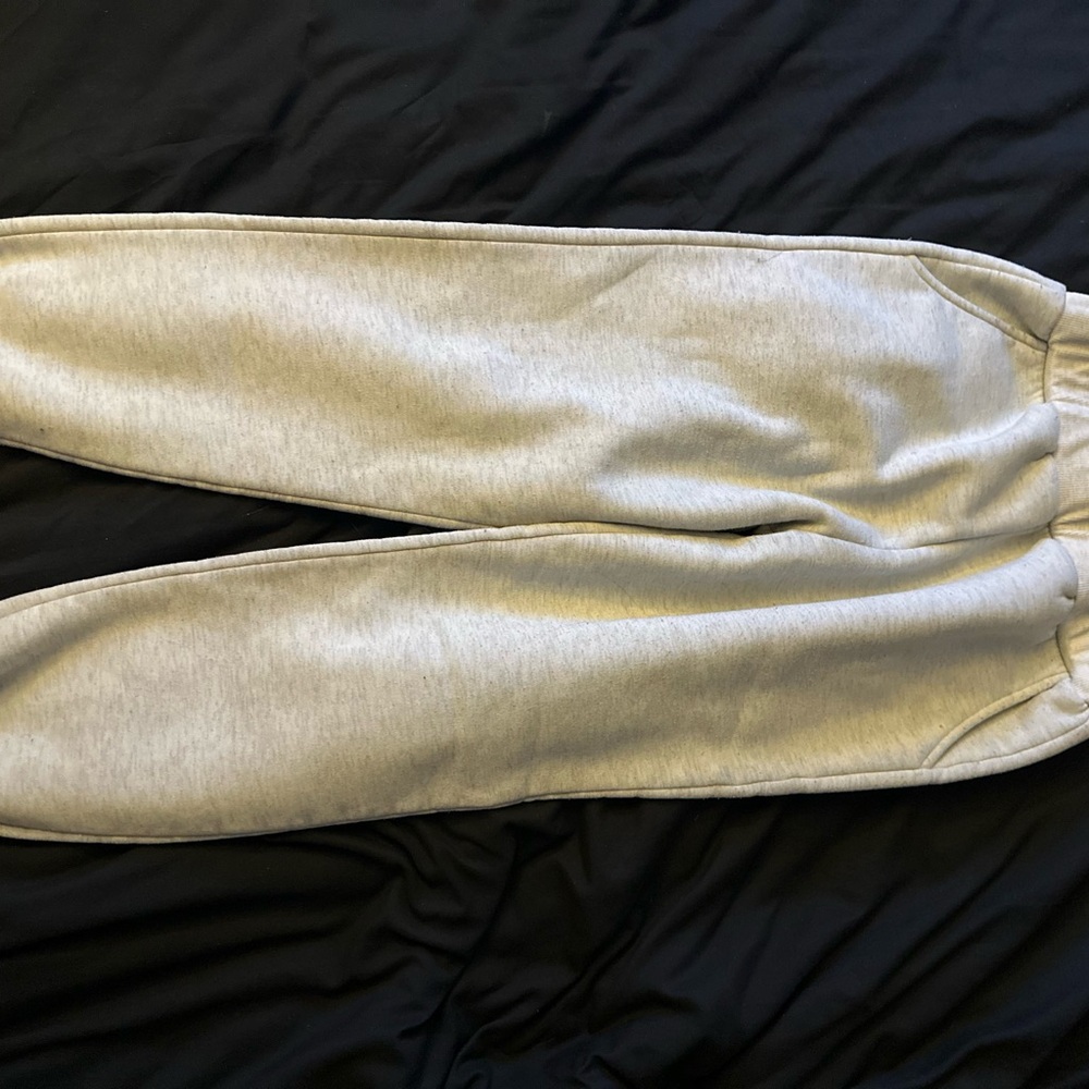 Source Unknown Light Gray Women's Pajama Jogger Pants